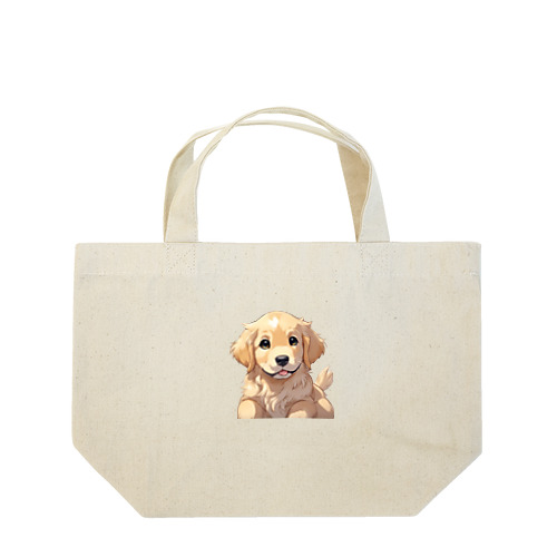 子犬のゴールデンレトリバー Lunch Tote Bag