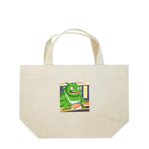 寿司職人を目指す緑の妖怪 Lunch Tote Bag