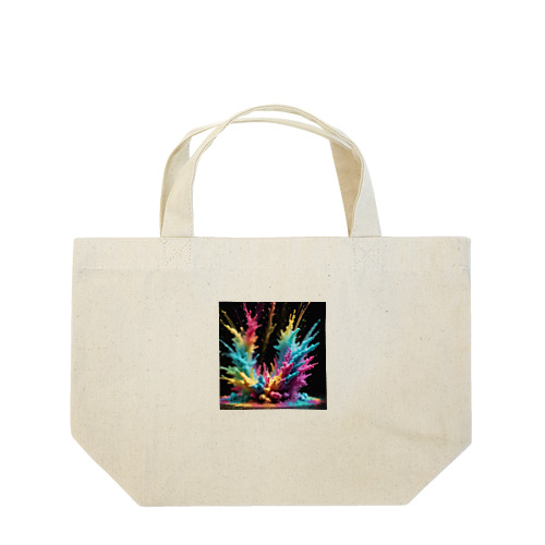 鮮やかな色彩が爆発する芸術作品 Lunch Tote Bag
