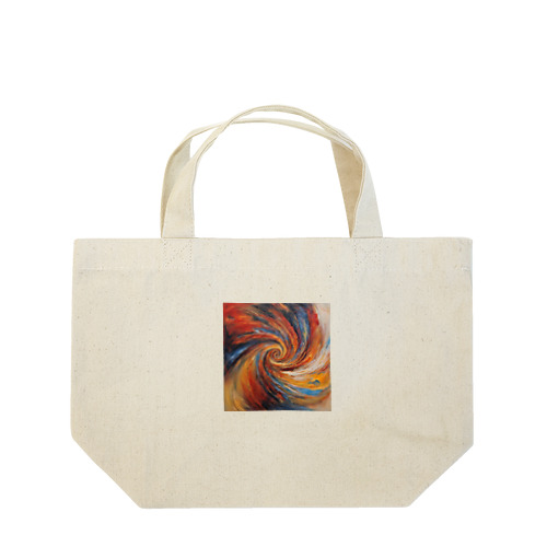 抽象画 タイトル:激情と葛藤 Lunch Tote Bag