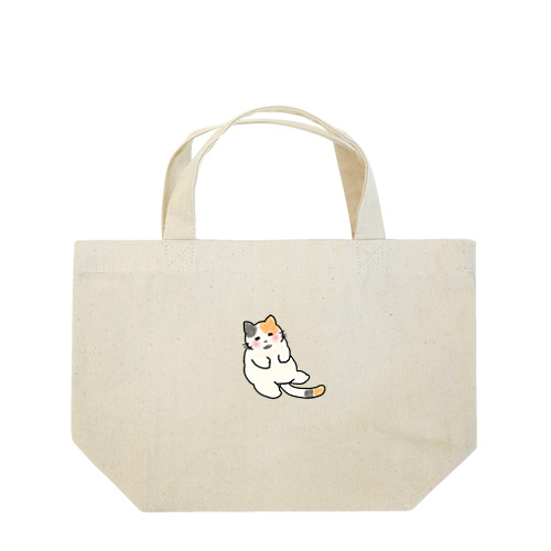 もちもちほっぺのねこ Lunch Tote Bag