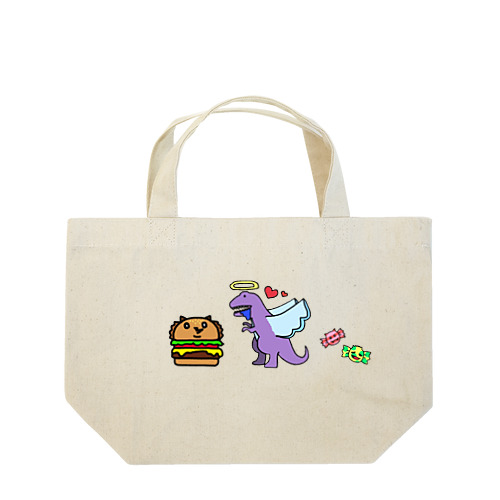 腹ぺこダイナソー🦖 Lunch Tote Bag