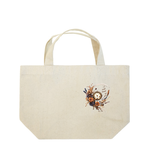 思い出のドライフラワーリース Lunch Tote Bag