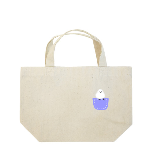 ポケットにシマエナガ Lunch Tote Bag