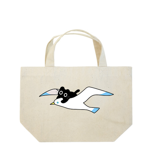 くろねこクロル（カモメに乗って） Lunch Tote Bag