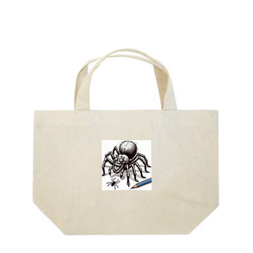 クモ柄 Lunch Tote Bag