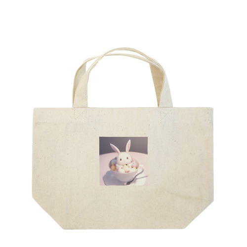 アイスカップうさ Lunch Tote Bag