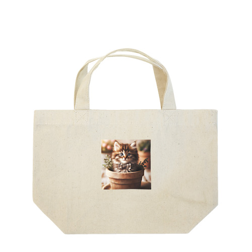 初めて作りました 猫さん Lunch Tote Bag