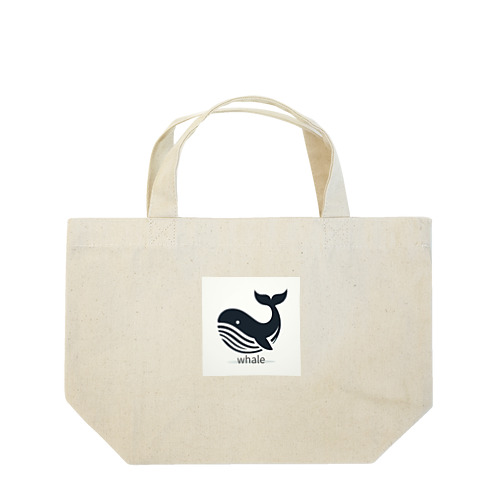 stylish whale Lunch Tote Bag