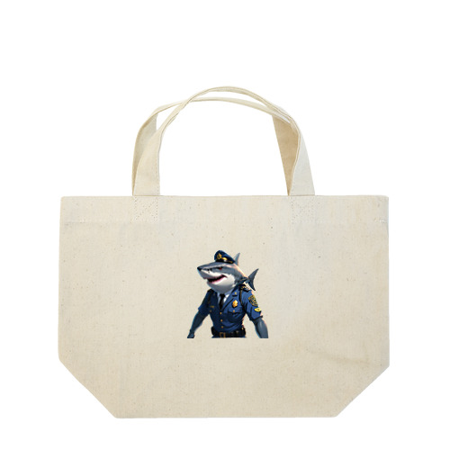 海の守護者：クールな警察鮫 Lunch Tote Bag
