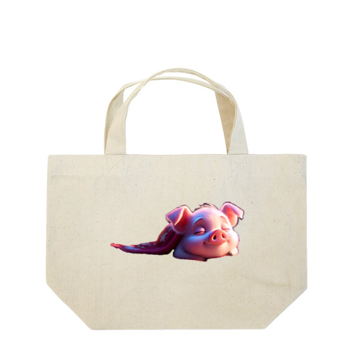  豚のプーすけ Lunch Tote Bag