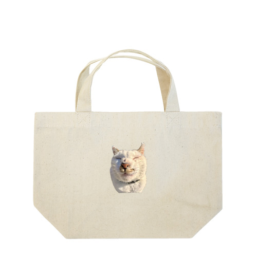 たまらない島猫のどアップ顔グッズ① Lunch Tote Bag
