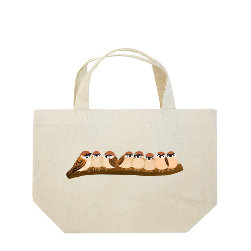 ぎゅうっとsparrowず① Lunch Tote Bag