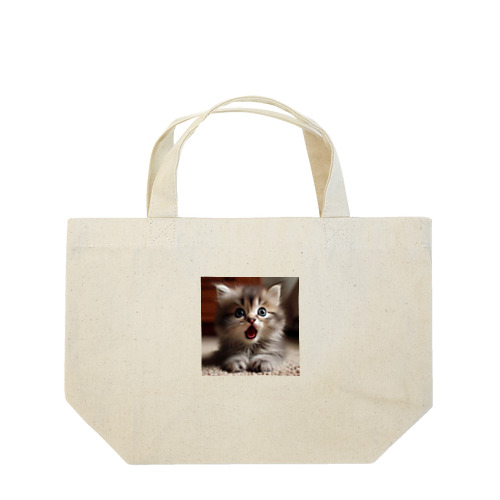 ビックリした子猫 Lunch Tote Bag