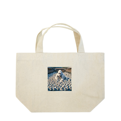 奇跡の白いゴリラ Lunch Tote Bag