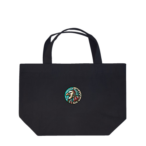 Native American eagle Lunch Tote Bag