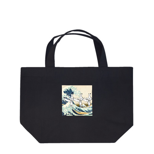 鳥獣戯画うさぎ✖︎空手✖︎浮世絵 Lunch Tote Bag
