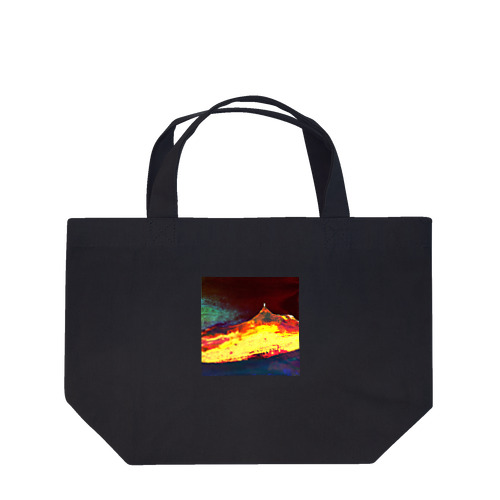 火口の夜 Lunch Tote Bag