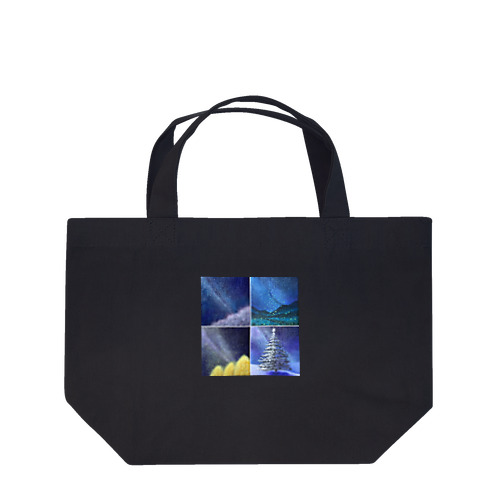 「四季と星」の4部作 Lunch Tote Bag