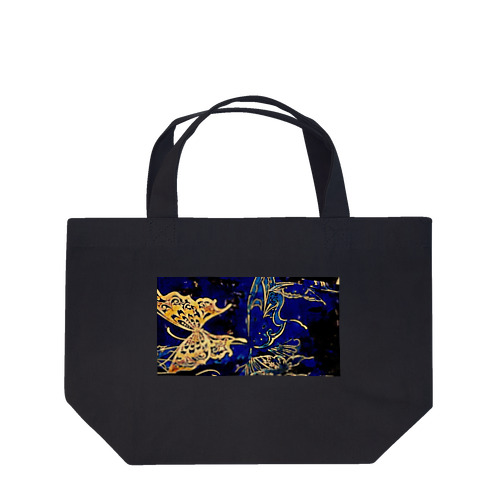 夜空羽舞う黄金蝶グッズ Lunch Tote Bag