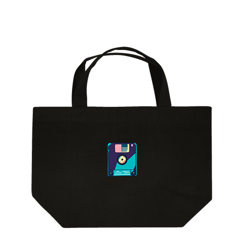 レトロなネオンフロッピー Lunch Tote Bag