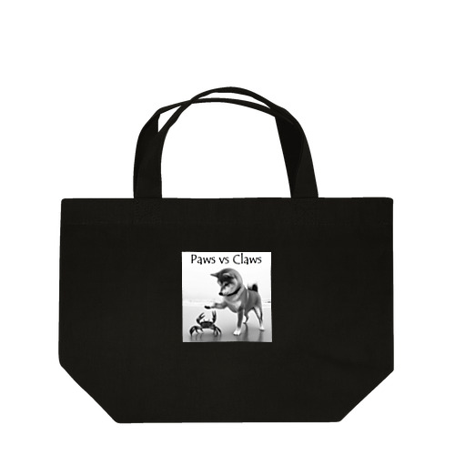 Paws vs Claws モノクローム Lunch Tote Bag