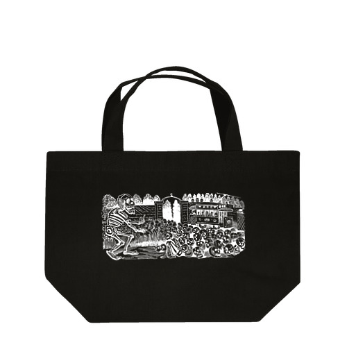 ガイコツ会議（ホワイトライン） Lunch Tote Bag