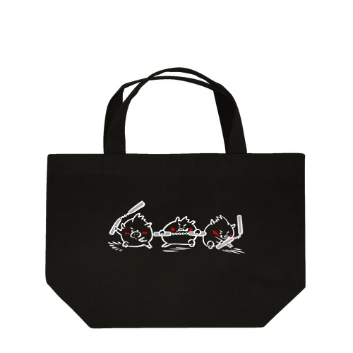 ヌンチャクいのしし（白線） Lunch Tote Bag