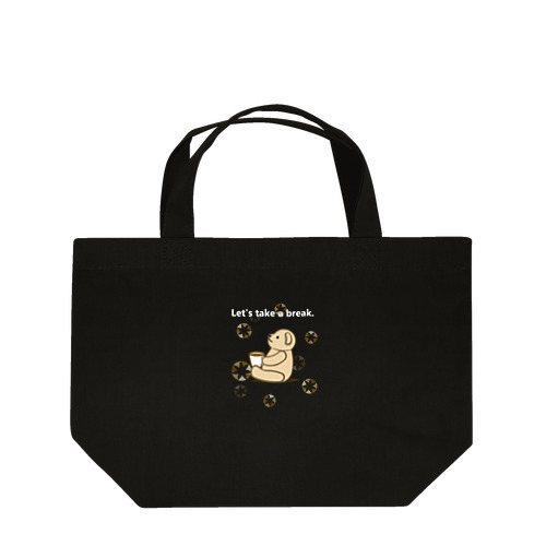 coffee break（ロゴが白） Lunch Tote Bag