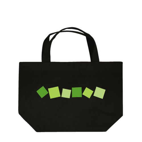 緑色の四角形 Lunch Tote Bag