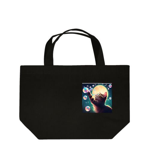 光のボールとにゃんこ🐱 Lunch Tote Bag