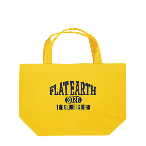 カレッジ風(ネイビー)　フラットアース FLATEARTH Lunch Tote Bag