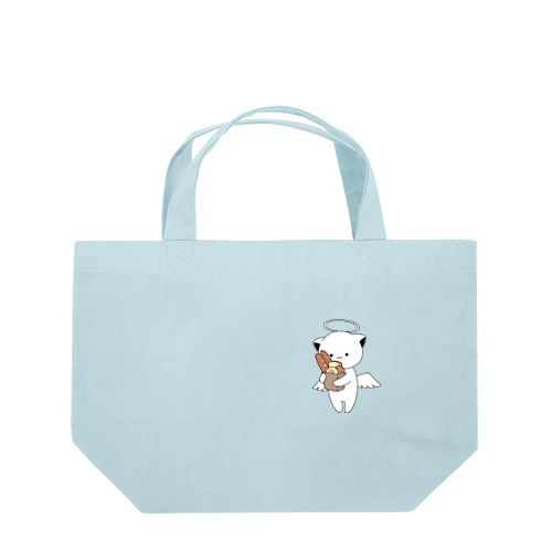 白猫天使こむぎちゃん（ベーカリー） Lunch Tote Bag