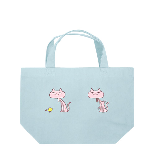 NEKO_NEOちゃん、ひよこたべたべ Lunch Tote Bag