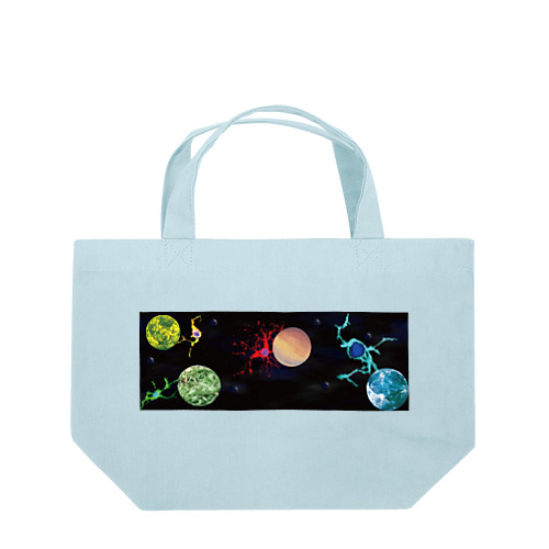 #細胞シリーズ_細胞たち、宇宙で待ち合わせ Lunch Tote Bag