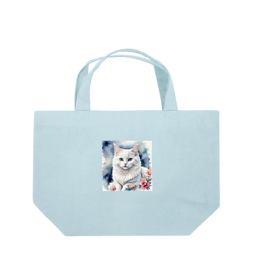 エレガント過ぎる白猫 Lunch Tote Bag