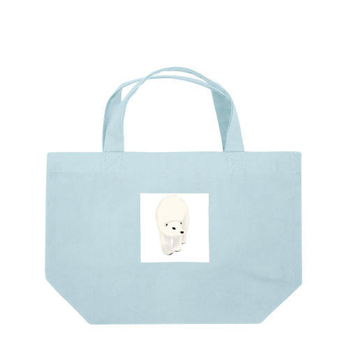 Polite Polar Bear 礼儀正しいホッキョクグマ Lunch Tote Bag
