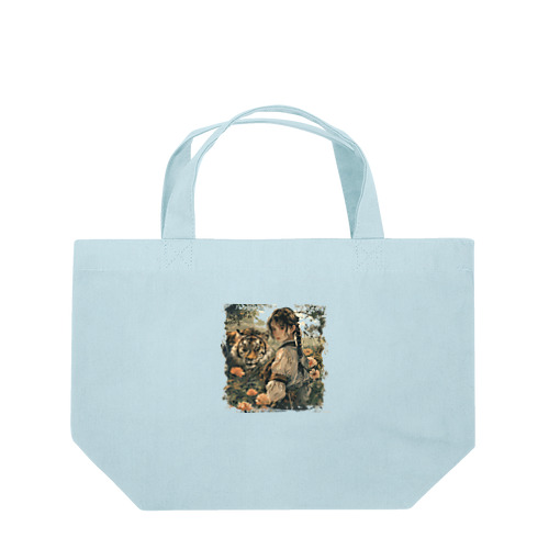 虎と少女 Lunch Tote Bag
