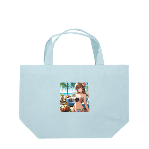 海と南国と水着と　夏休み Lunch Tote Bag