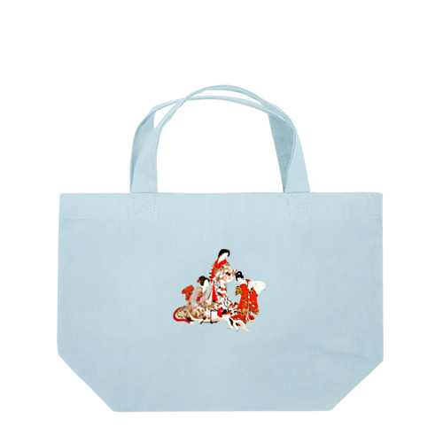 式日局の退出 3人 Lunch Tote Bag