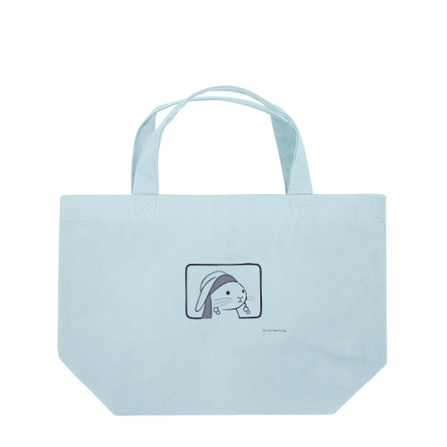 真珠の耳飾りのうさこ Lunch Tote Bag