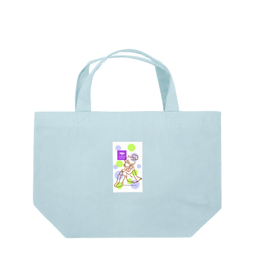pipi girl_dot 緑 グッズ1 Lunch Tote Bag