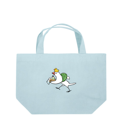 銭湯に通うふろしき文鳥 Lunch Tote Bag