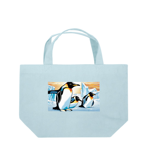 ペンギンと流氷 Lunch Tote Bag