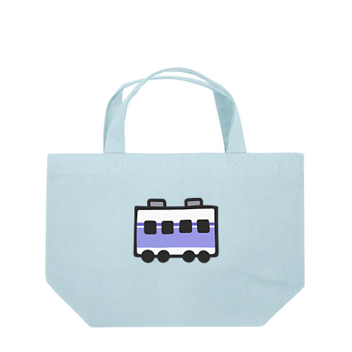 今の電車：しろ＆ふじむらさき Lunch Tote Bag