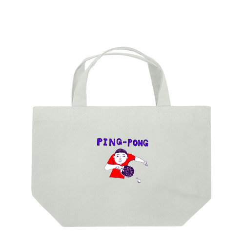 卓球好き限定デザイン「ピンポン」（Tシャツ・パーカー・グッズ・ETC） Lunch Tote Bag
