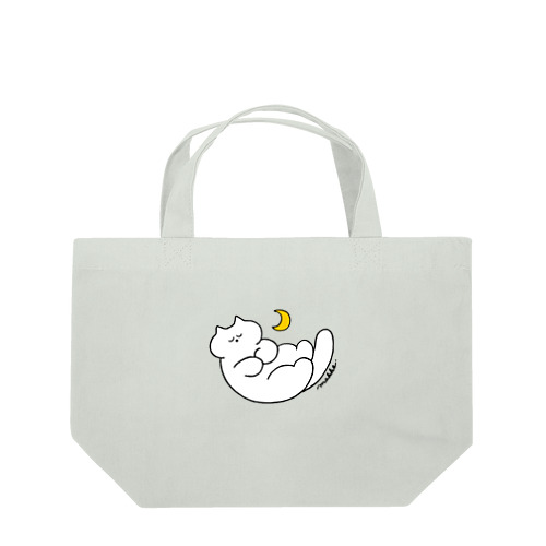 おやすみ（白ねこ） Lunch Tote Bag