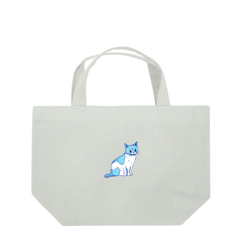 水色の猫ちゃん Lunch Tote Bag