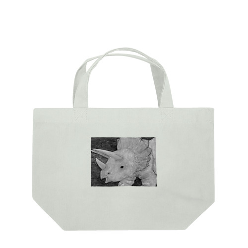 トリケラトプス　モノクロ Lunch Tote Bag