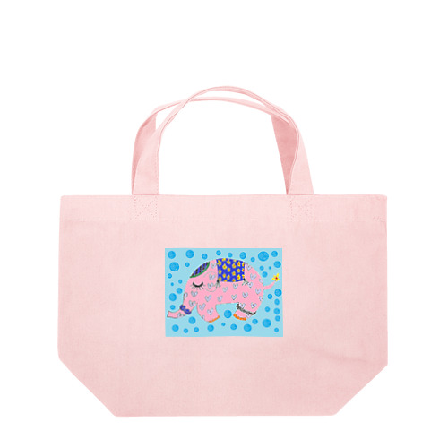 ピンクの象 ランチトートバッグ